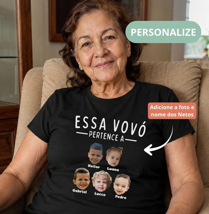 Camiseta Personalizada Vovó Pertence a