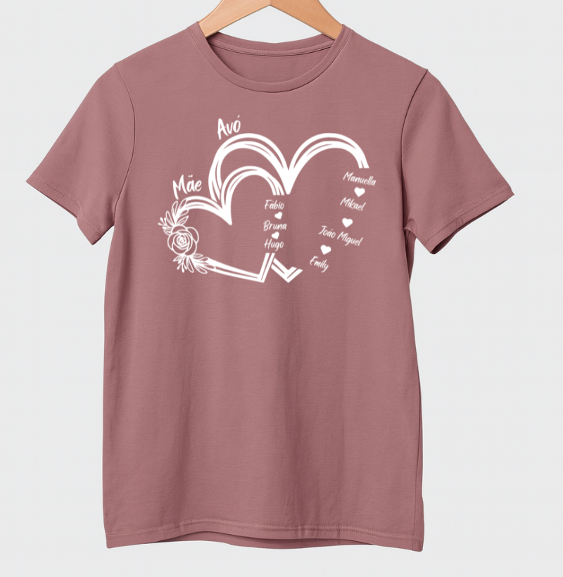 Camiseta Personalizada Mãe e avó