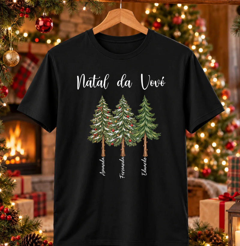 Camiseta Personalizada Natal da Vovó