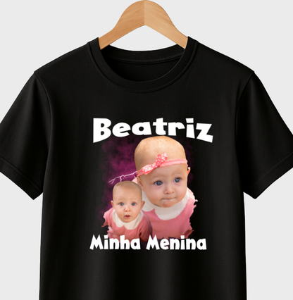 Camiseta Bootleg Personalizada  Meus Filhos com fotos