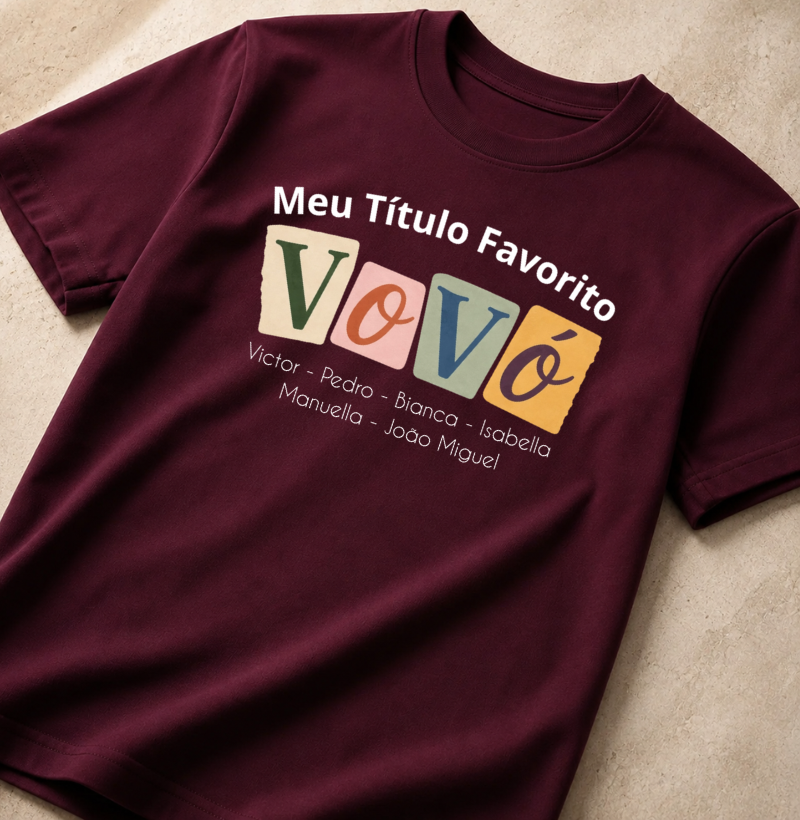 Camiseta Personalizada Meu Título Favorito