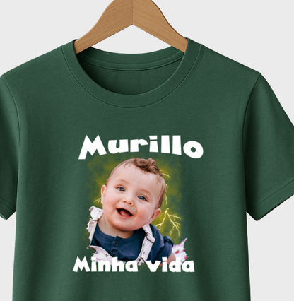 Camiseta Bootleg Personalizada  Meus Filhos com fotos