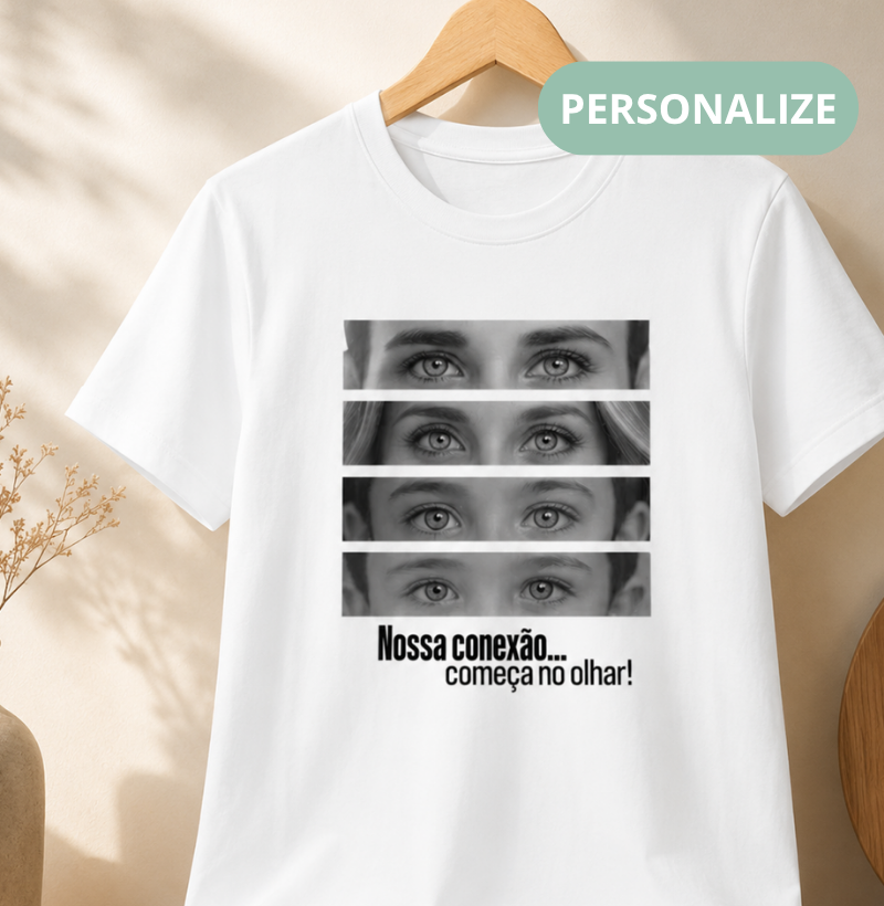 Camiseta Personalizada Olhares