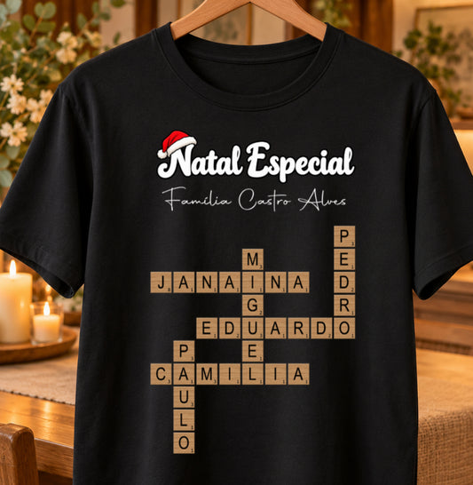 Camiseta Personalizada Natal especial em família