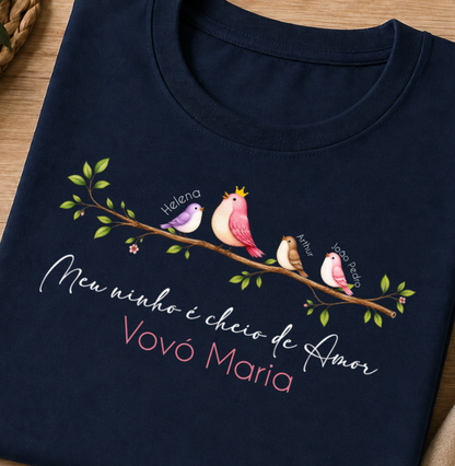 Camiseta Personalizada Meu ninho de amor