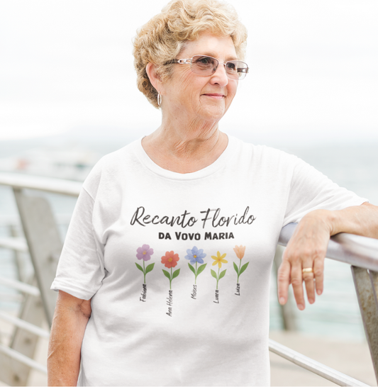 Camiseta Personalizada Recanto Florido da Vovó