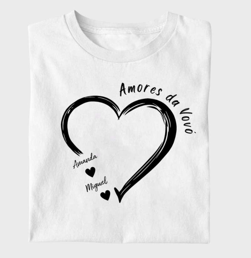 Camiseta Personalizada Amores da Vovó