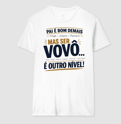Camiseta Personalizada Vovô outro nível