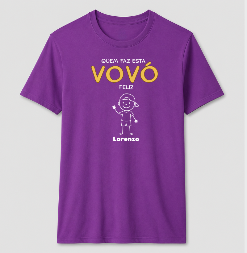 Simone - 3 Camisetas - Preta 3G, Azul G e Roxa G