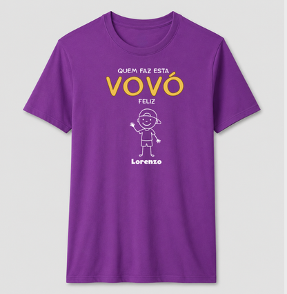 Simone - 3 Camisetas - Preta 3G, Azul G e Roxa G