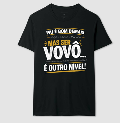 Camiseta Personalizada Vovô outro nível