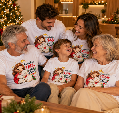 Camiseta Personalizada Natal é sobre amor