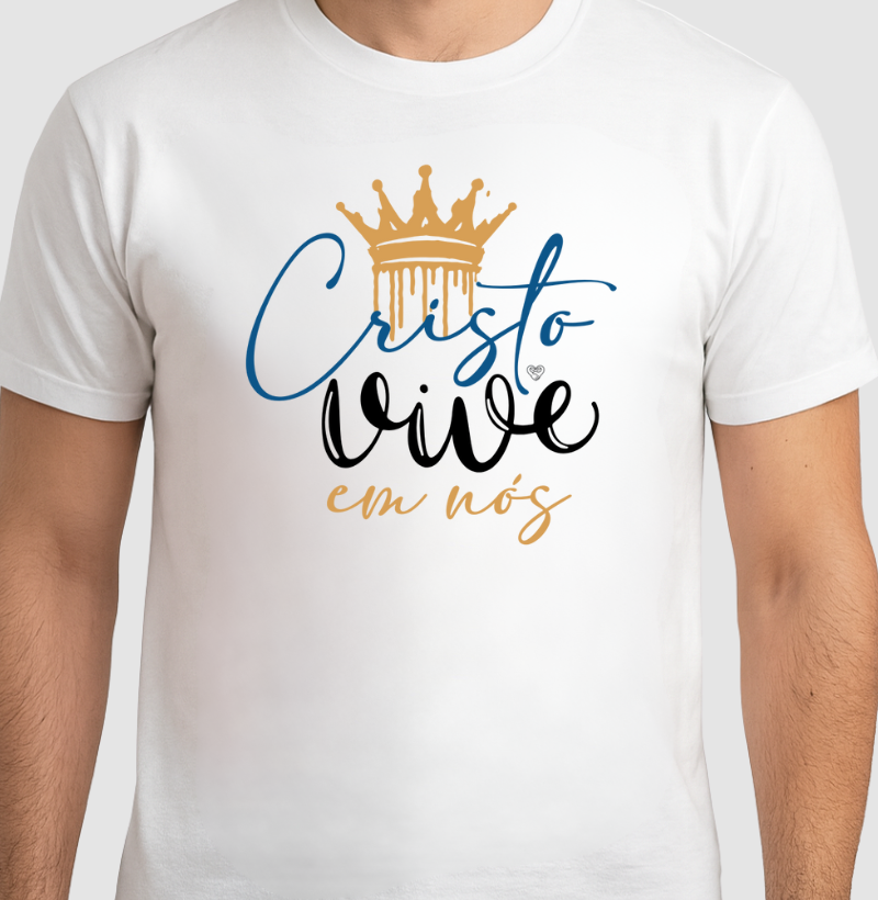 Camiseta - Cristo vive em nós