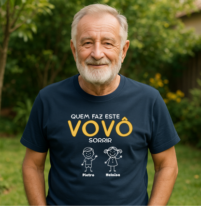 Camiseta Personalizada Eu sou Vovô desta turminha