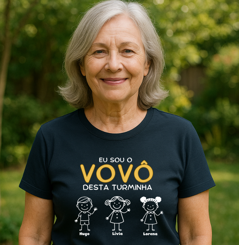 Camiseta Personalizada Eu sou a Vovó desta turminha