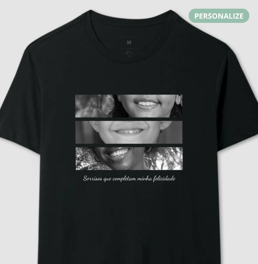 Camiseta Sorrisos de Felicidade