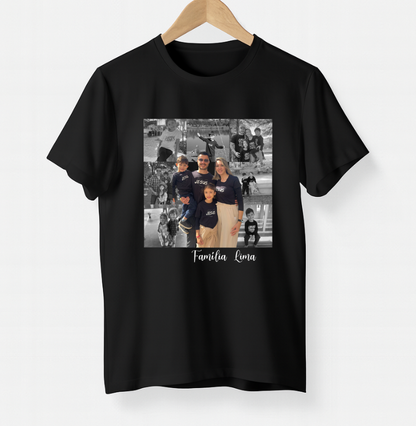 Camiseta Família - Quadrados de História