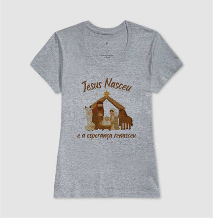 Camiseta natal Jesus Renasceu