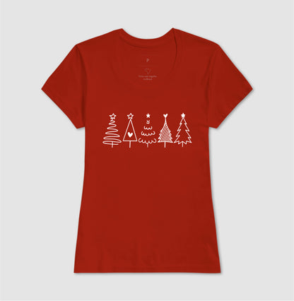 Camiseta Árvores de Natal