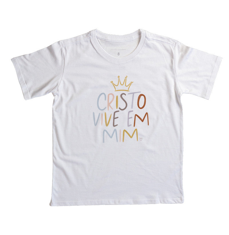 Camiseta Infantil Cristo Vive em mim