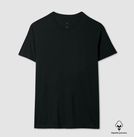 Camiseta Algodão Peruano Lisa
