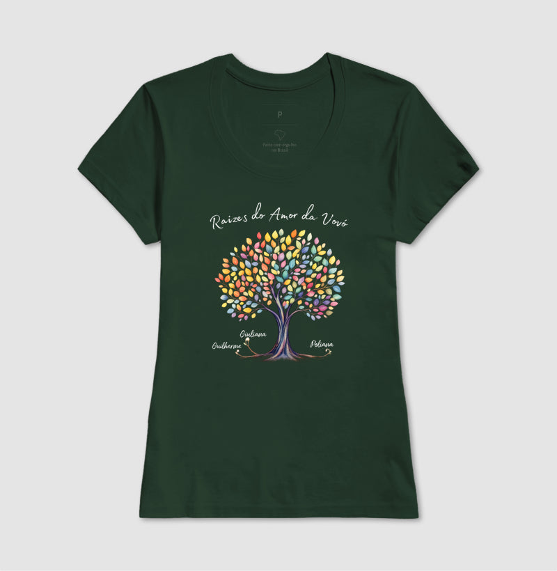 Camiseta Personalizada Raízes do amor da vovó
