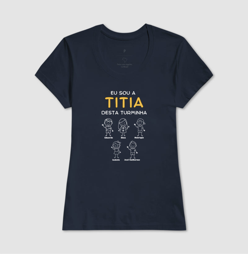 Camiseta Personalizada Eu sou o Titio/Titia desta turminha