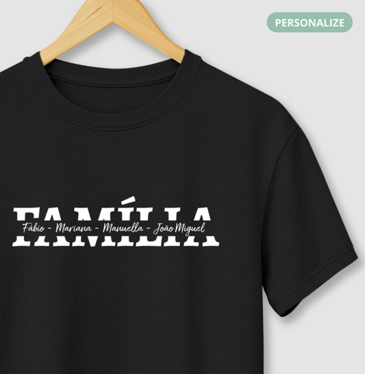 Camiseta Família - Nome dos integrantes