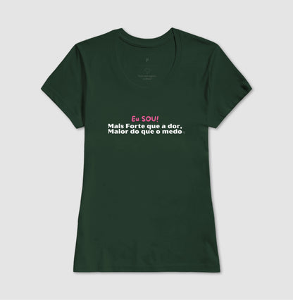 Camiseta Personalizada - Eu sou maior do que a dor