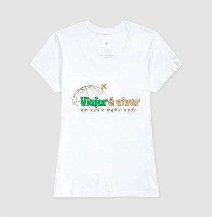 Camiseta - Viajar é Viver