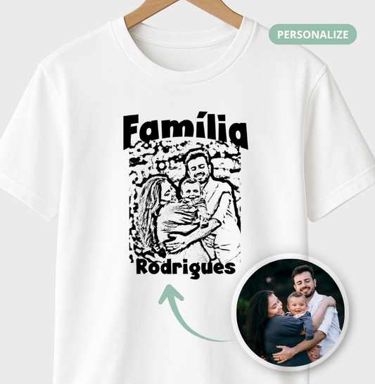 Camiseta - Retrato Família