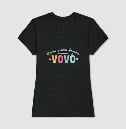 Camiseta minhas pessoas favoritas me chamam de vovó