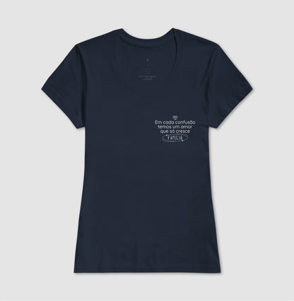 Camiseta Família - Confusão e amor que só cresce