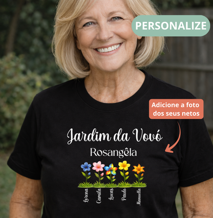 Camiseta Personalizada Jardim da Vovó Cultivando o amor
