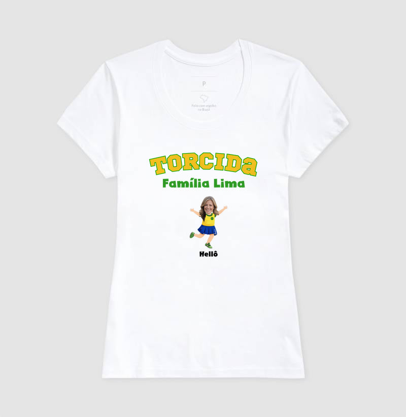 Camiseta Personalizada Torcida da Família