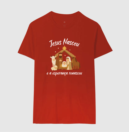 Camiseta natal Jesus Renasceu
