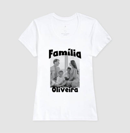 Camiseta Família - Foto Retrato