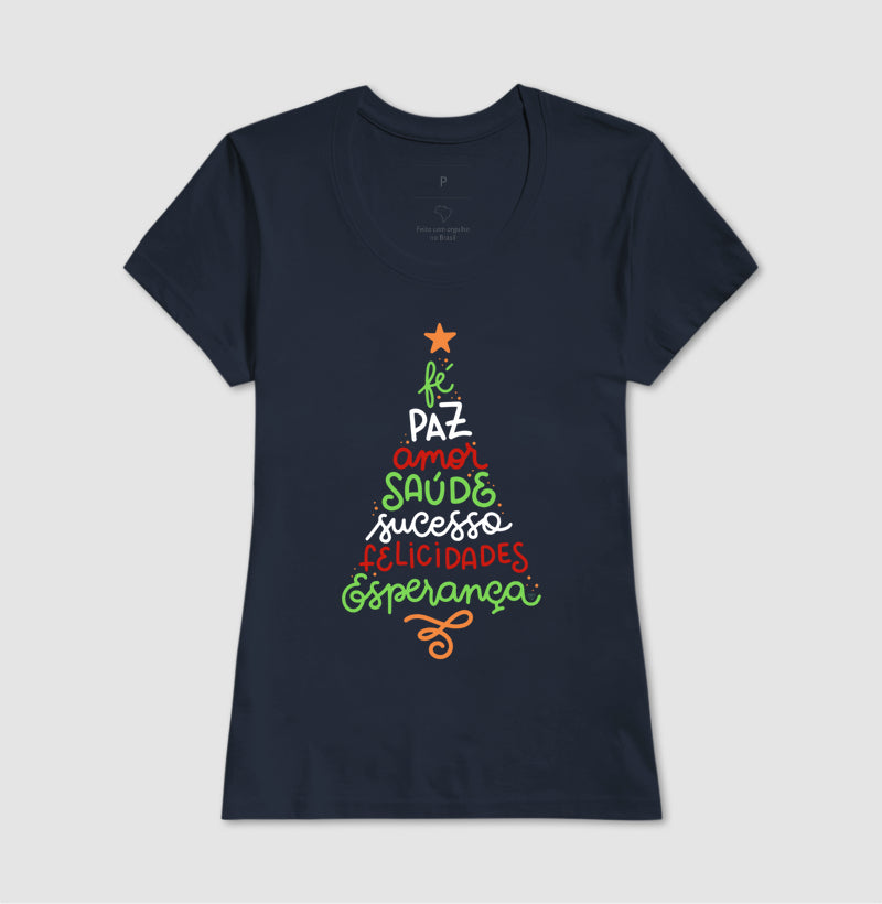 Camiseta Natal Árvore da positividade