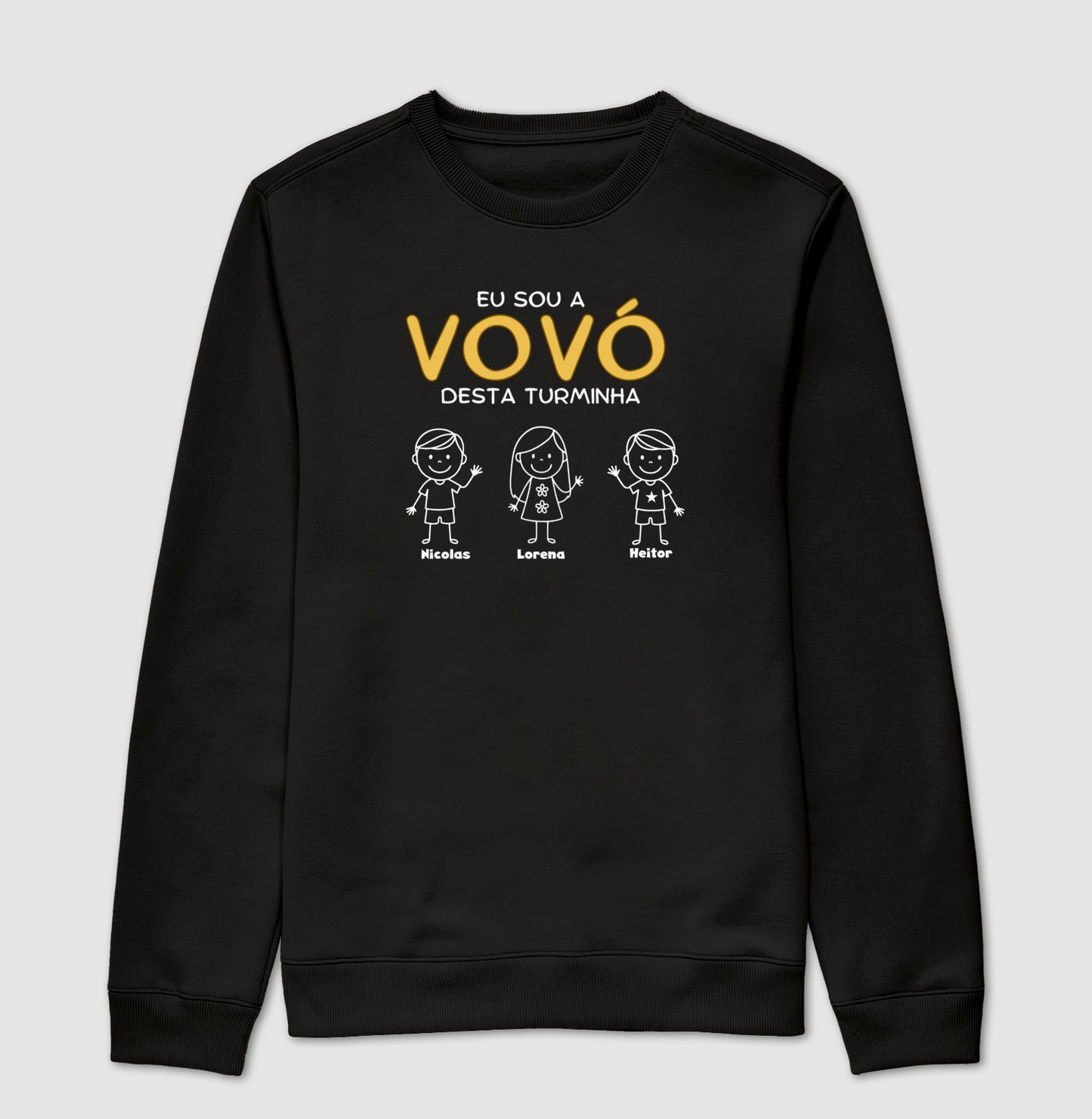 Suéter Eu sou a Vovó/Vovô desta turminha