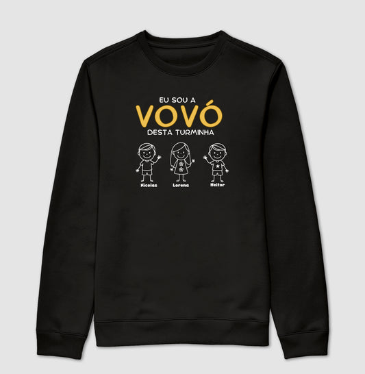 Suéter Eu sou a Vovó/Vovô desta turminha