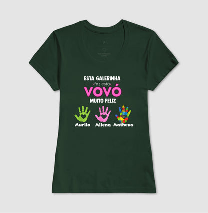 Camiseta Personalizada Esta Galerinha faz a Vovó muito Feliz