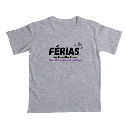 Camiseta Personalizada Infantil - Férias em Família