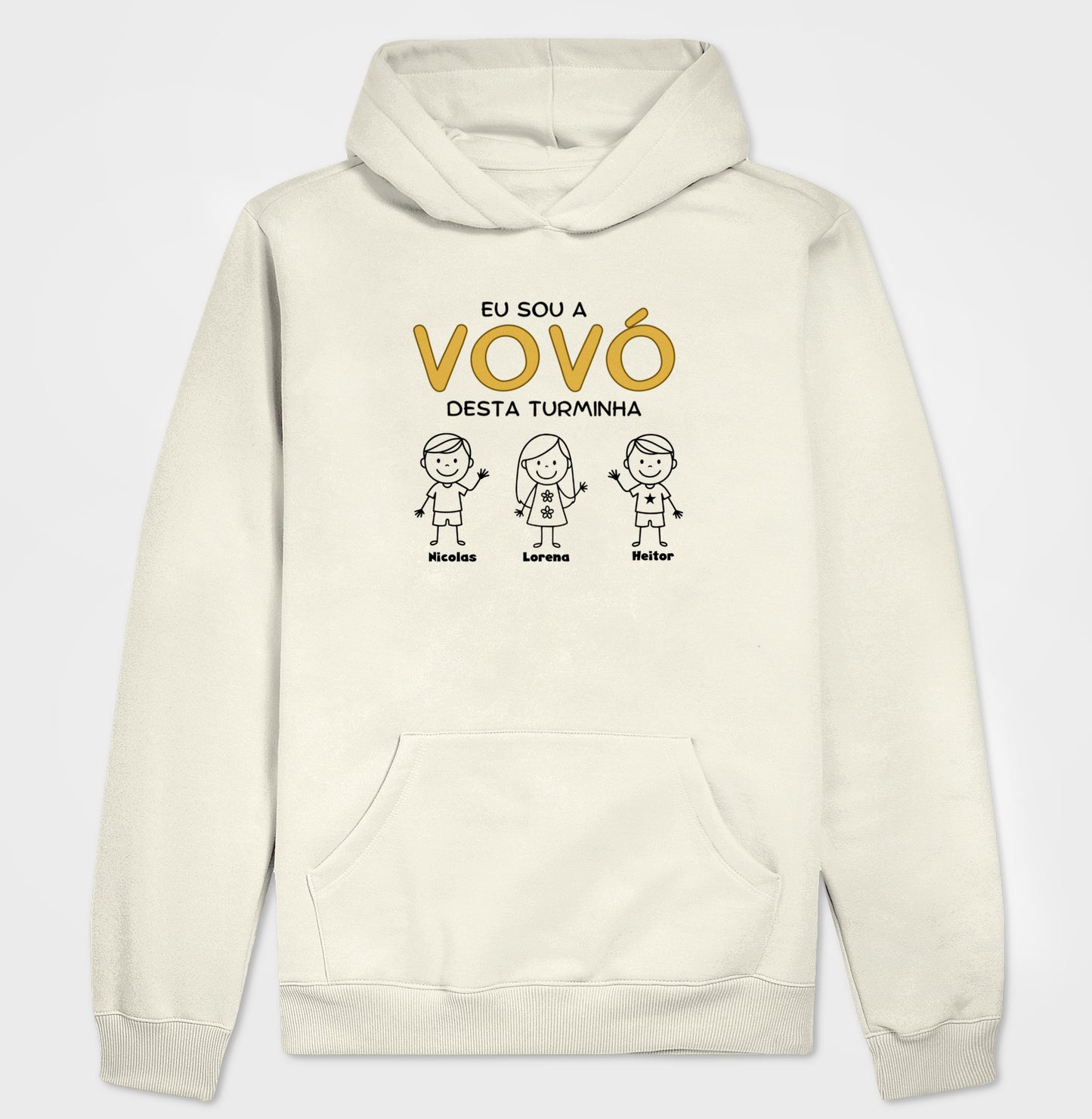 Moletom Personalizado Eu sou a Vovó/Vovô desta turminha