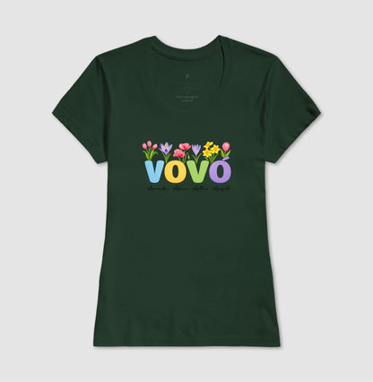 Camiseta Personalizada Vovó com Flores