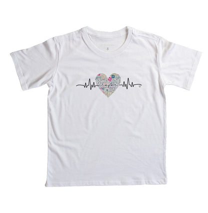 Camiseta Infantil Amo Viajar
