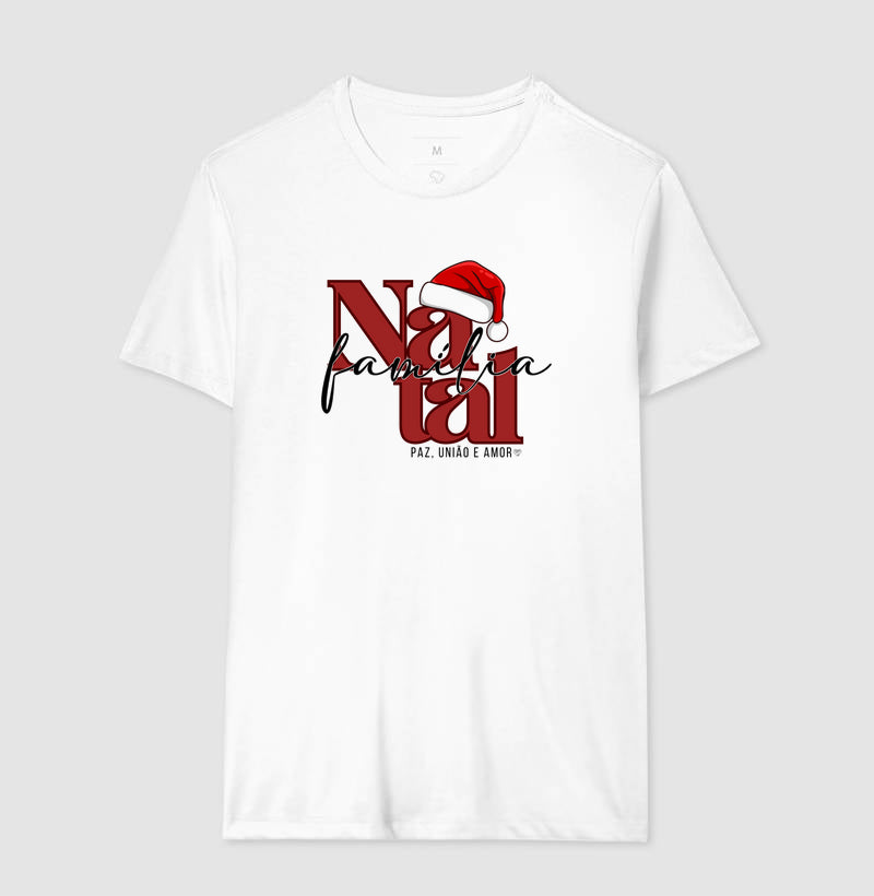 Camiseta Natal Paz, união e amor