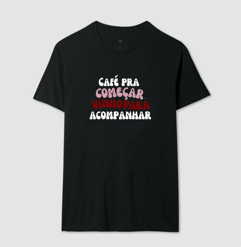 Camiseta Café e Vinho