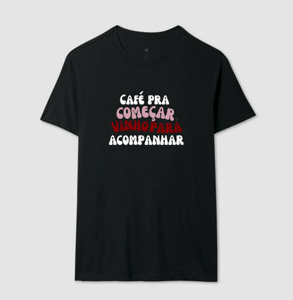 Camiseta Café e Vinho