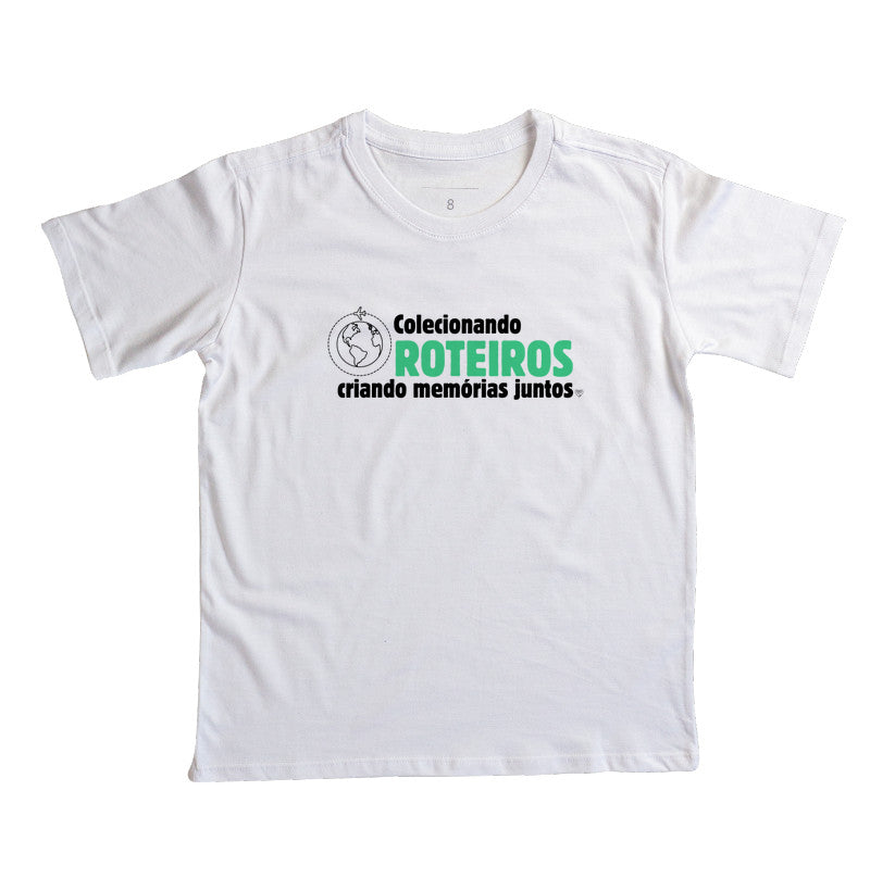Camiseta Infantil Viagem Colecionando Roteiros