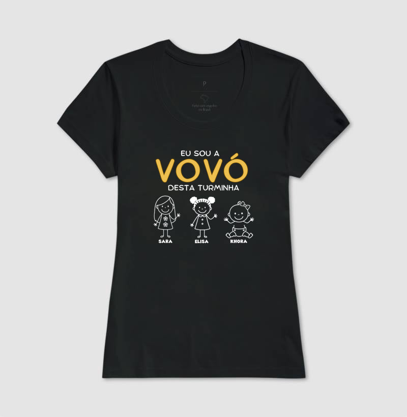Camiseta Personalizada Eu sou Vovó/ Vovô  Desta turminha